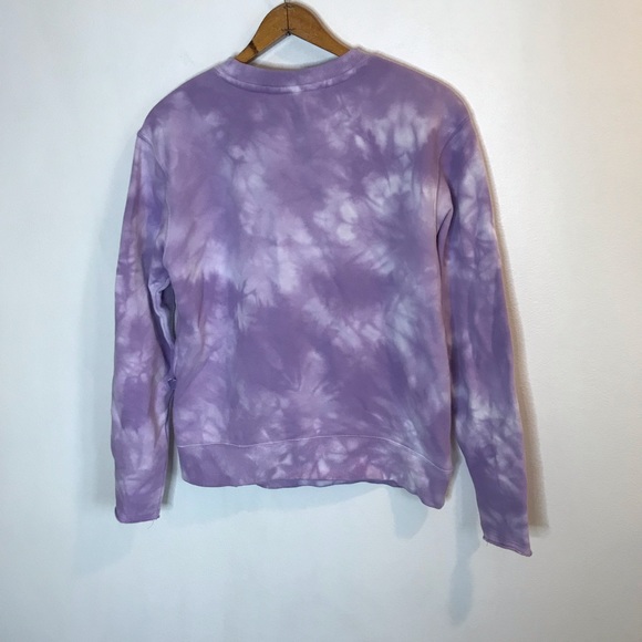 NEW Joy Lab Tie Dye Sweatshirt Purple XS Extra Small Active - Picture 4 of 7